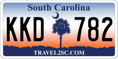 SC license plate KKD782