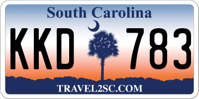 SC license plate KKD783