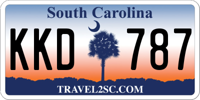 SC license plate KKD787