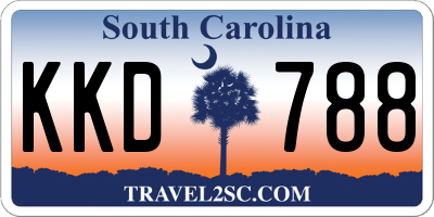 SC license plate KKD788