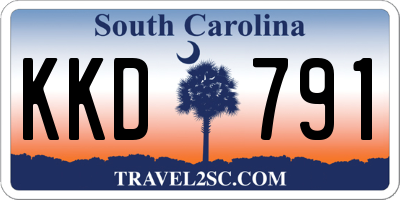 SC license plate KKD791
