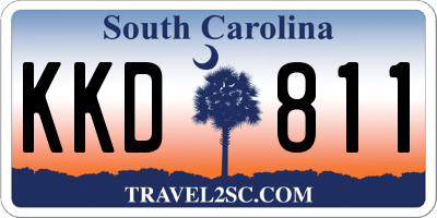 SC license plate KKD811