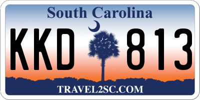 SC license plate KKD813