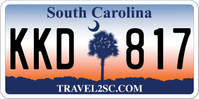 SC license plate KKD817