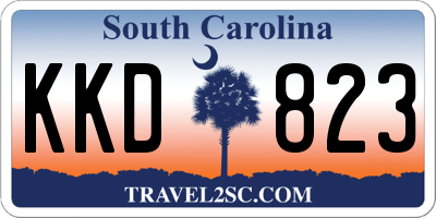 SC license plate KKD823
