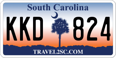 SC license plate KKD824