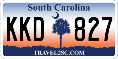 SC license plate KKD827