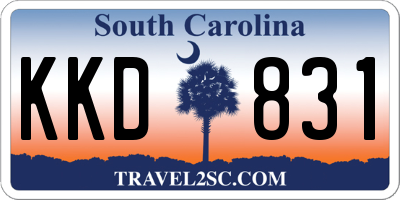 SC license plate KKD831