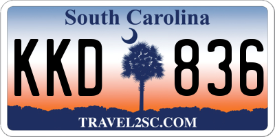 SC license plate KKD836