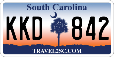 SC license plate KKD842