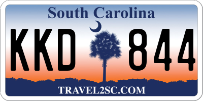 SC license plate KKD844