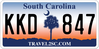 SC license plate KKD847