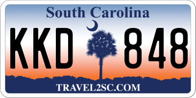 SC license plate KKD848