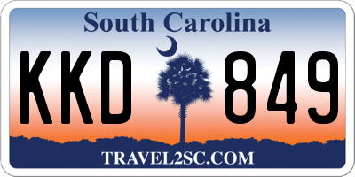 SC license plate KKD849