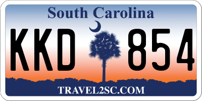 SC license plate KKD854