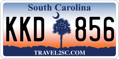 SC license plate KKD856