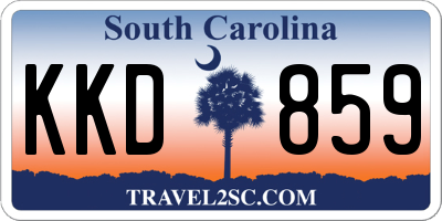 SC license plate KKD859