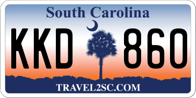 SC license plate KKD860