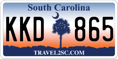SC license plate KKD865
