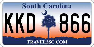 SC license plate KKD866