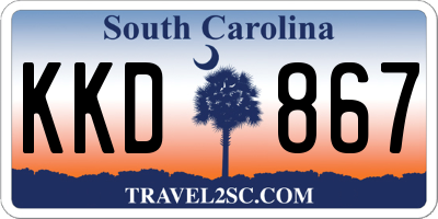 SC license plate KKD867