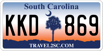 SC license plate KKD869