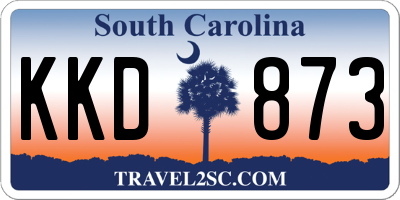 SC license plate KKD873
