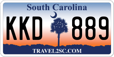 SC license plate KKD889