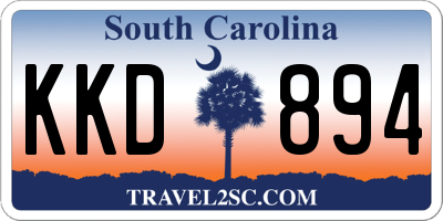 SC license plate KKD894