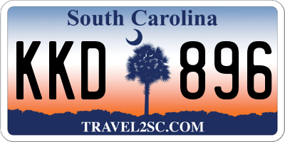 SC license plate KKD896