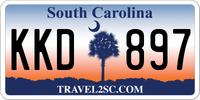SC license plate KKD897