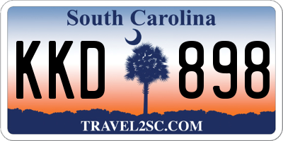 SC license plate KKD898