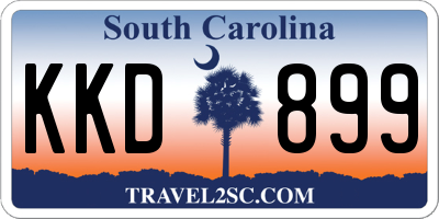 SC license plate KKD899
