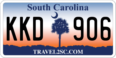 SC license plate KKD906