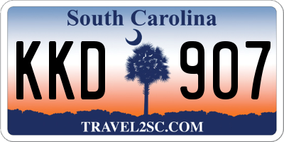 SC license plate KKD907
