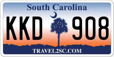 SC license plate KKD908