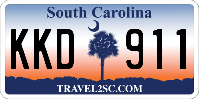 SC license plate KKD911
