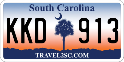 SC license plate KKD913