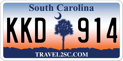 SC license plate KKD914