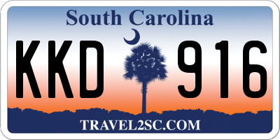 SC license plate KKD916