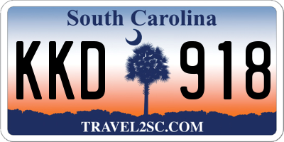 SC license plate KKD918