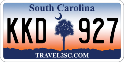 SC license plate KKD927