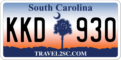 SC license plate KKD930