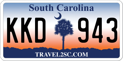 SC license plate KKD943