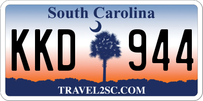 SC license plate KKD944