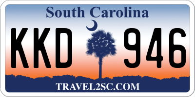 SC license plate KKD946