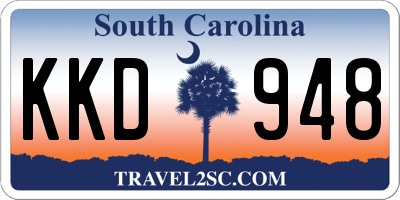 SC license plate KKD948