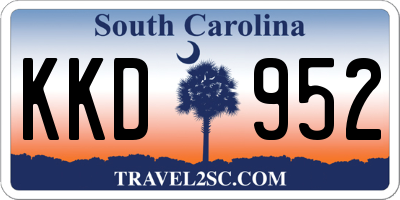 SC license plate KKD952
