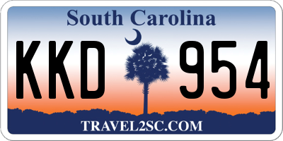 SC license plate KKD954