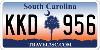 SC license plate KKD956